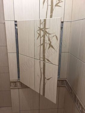 Люк под плитку Нажимной Секрет-Лайт 300*850 Люк под плитку Нажимной Секрет-Лайт 300*850