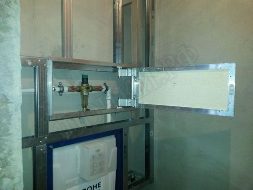 Люк под плитку Нажимной Секрет-Лайт 300*850 Люк под плитку Нажимной Секрет-Лайт 300*850