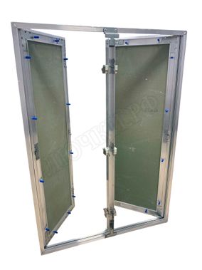 Люк под покраску Хаммер Гиппократ для установки в потолок, 2 створки, съёмная перегородка Люк под покраску Хаммер Гиппократ для установки в потолок, 2 створки, съёмная перегородка