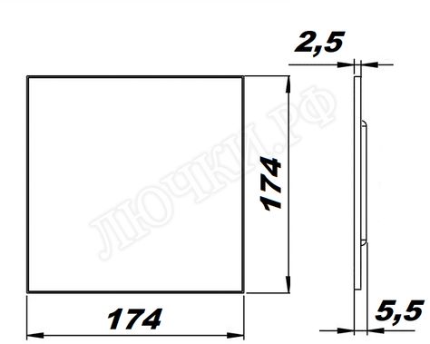 Вытяжной вентилятор airRoxy PS, матовый алюминий, 01-168 Вытяжной вентилятор airRoxy PS, матовый алюминий, 01-168