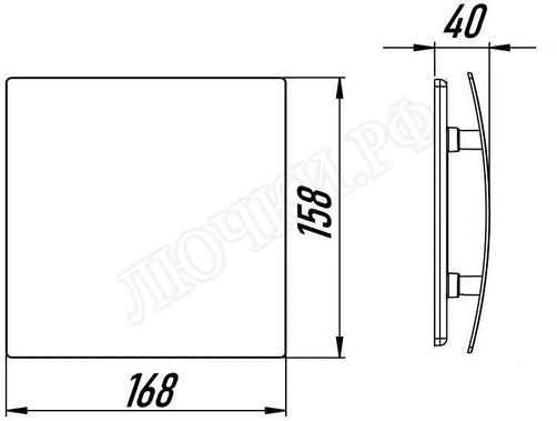 Вытяжной вентилятор Awenta System+, Silent, 100, KWS100H, PEGR100P, Красный глянцевый, стекло Вытяжной вентилятор Awenta System+, Silent, 100, KWS100H, PEGR100P, Красный глянцевый, стекло
